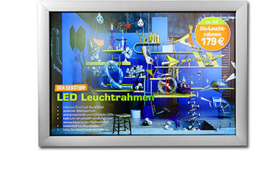 Leuchtbilder mit und ohne Leuchtrahmen